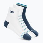 Чорапи YONEX 19236 Quarter 3 чифта navy/white/green