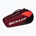 Чанта за тенис Dunlop CX-Club 6 RKT червена/черна/червена