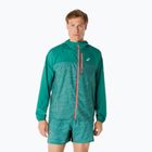 ASICS мъжко яке за бягане Fujitrail Packable rainy lake/birch