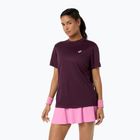 Дамска тениска/фланелка за тенис ASICS Court Top W dark aubergine