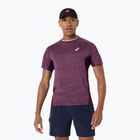Мъжка тениска/фланелка за тенис ASICS Match Jacquard dark aubergine