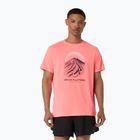 Мъжка тениска за бягане Asics Fujitrail Logo Ss Top Sun Coral