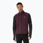 Мъжки елек за бягане Asics Road Winter Gilet dark currant