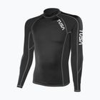 Мъжка блуза с дълъг ръкав за плуване TUSA Black rashguard