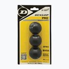 Топки за скуош Dunlop Pro Blister 3 бр. черни 700109