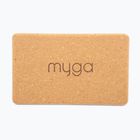 Куб за йога Myga Cork Block 2 pcs. brown