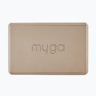 Куб за йога Myga Foam Block кафяв