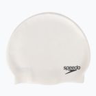 Speedo Обикновена плоска силиконова шапка бяла 8-709910010