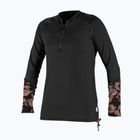 Дамски бански с дълъг ръкав O'Neill Front Zip Sun black/flo