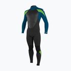 Детски неопренов костюм за плуване O'Neill Epic 3/2 Back Zip Full black/ultrablu/ultrablu/dglo