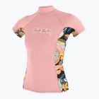 Детска тениска за плуване O'Neill Girls Premium Skins Turtleneck Rash Guard peony/demi floral/peony