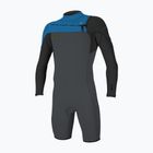 Mъжки неопренов костюм за плуване O'Neill Hammer 2 mm Chest Zip LS Spring graphite/black/ocean