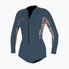 Дамска плувна пяна O'Neill Bahia 2/1 Front Zip Short Spring Copen blue/painted tropics/copen blue