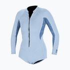 Дамски неопренов костюм за плуване O'Neill Bahia 2/1 mm Front Zip Short Spring chambray blue/surf abstract