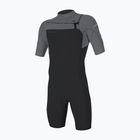 Мъжки неопреннов костюм за плуване O'Neill Hammer 2mm Chest Zip SS Spring IS6 tempered steel/smoke/smoke
