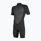 Детски неопренов костюм за плуване O'Neill Youth Reactor-2 2mm Back Zip SS Spring black/slate