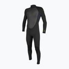 Детски неопренов костюм за плуване O'Neill Youth Reactor-2 3/2 Back Zip Full black/slate