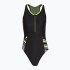 Speedo Reflect Wave черен/зелен дамски бански костюм от една част