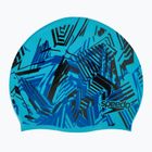 Детска шапка за плуване Speedo Slogan Print синьо/черно