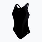 Дамски цял бански костюм Speedo Placement Laneback black/grey