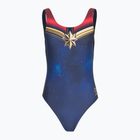 Speedo дамски бански от една част Digital Placement U-Back синьо/червено