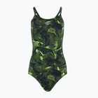 Дамски бански костюм от една част Speedo Allover Fixed Crossback black / atomic lime