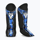 Протектори за пищял и стъпала RDX Instep New Aura F17 Shin black/blue