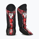 Протектори за пищял и стъпала RDX Instep New Aura F17 Shin black/red