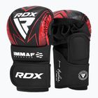 Граплинг ръкавици RDX IMMAF Approved Shooted Grappling red