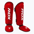 RDX T1 Shin Instep Guards протектори за пищяли и стъпала червено/бяло