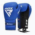 Боксови ръкавици RDX Apex Lace Up Training Sparring Boxing blue