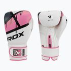 Дамски боксови ръкавици RDX BGR-F7 в бяло и розово BGR-F7P