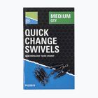 Кръгли пръстени по метода Preston Diamond Eye Match Swivels czarne P0220017