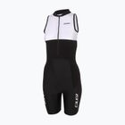 Дамски гащеризон за триатлон ZONE3 Lava Long Distance Trisuit black/white/green