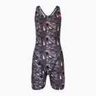 Дамски бански костюм от една част ZONE3 OWS Renew Short Leg Knee Skin black/white 