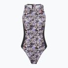 Дамски бански костюм от една част ZONE3 Pacific Koa High Neck black/green