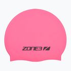 Шапка за плуване ZONE3 Silicone Swim Cap hi-vis pink