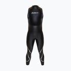 Мъжки неопренов костюм за триатлон ZONE3 Glide Sleeveless Wetsuit black/grey