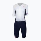 Дамски гащеризон за триатлон HUUB Anemoi 3 SUB22 white/navy/pink