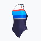 Дамски бански костюм от една част Zoggs Pop Block T Back white / red / blue / navy