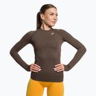 Дамски тренировъчен топ с дълъг ръкав Gymshark Vital Seamless Top brown/white