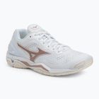 Дамски обувки за хандбал Mizuno Wave Stealth V white/rose/snow white