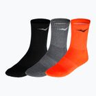 Mizuno Тренировъчни чорапи за бягане 3 чифта Black/Melange/Soleil 32GX2505Z96