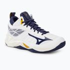 Волейболни обувки Mizuno Wave Dimension Mid white/blue ribbon/mp gold