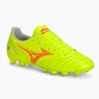 Мъжки футболни обувки Mizuno Morelia Neo IV Pro MD safety yellow/fiery coral 2/galaxy silver
