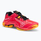 Mizuno Wave Lightning Z8 обувки за волейбол в сияйно червено/бяло/морковено къдрене
