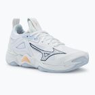 Дамски обувки за волейбол Mizuno Wave Momentum 3 white/ navy peony/ peach parfait