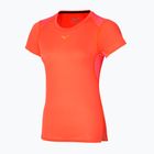 Дамска тениска за бягане Mizuno DryAeroFlow Tee настурция