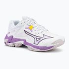 Дамски обувки за волейбол Mizuno Wave Lightning Z8 white/patrician purple/quince