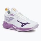 Дамски обувки за волейбол Mizuno Wave Dimension white/patrician purple/quince
